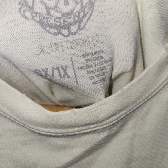 GRATEFUL DEAD oversized band tee size 0x 1x cream - Picture 2 of 5